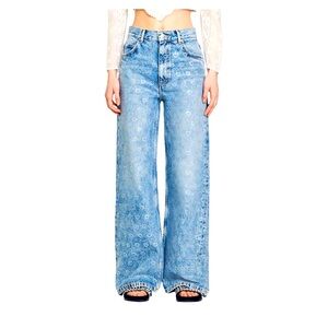 Sandro crystal heart jeans. ‼️BNWT - BRAND NEW w/ TAGS‼️ Waist size 28 wide leg